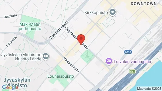 Apartments for rent i Jyväskylä - kort over placeringen
