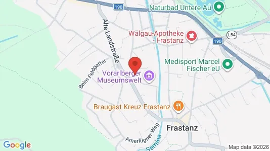 Apartments for rent i Frastanz - kort over placeringen