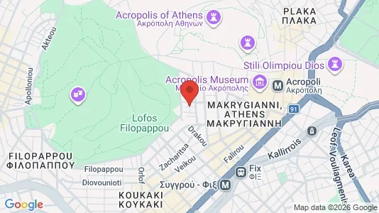 Apartments for rent i Athens Akropoli - kort over placeringen