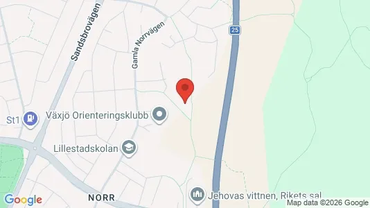 Apartments for rent i Växjö - kort over placeringen