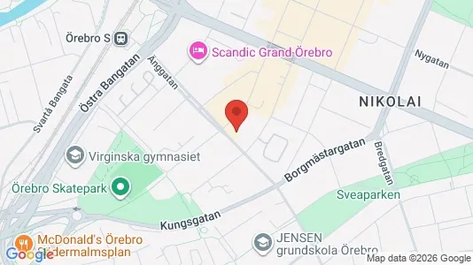 Apartments for rent i Örebro - kort over placeringen