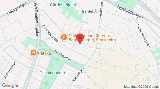 Apartments for rent i Gärdet/Djurgården - kort over placeringen