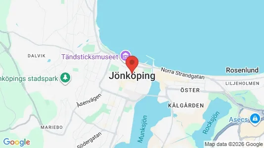 Apartments for rent i Jönköping - kort over placeringen
