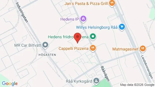 Apartments for rent i Helsingborg - kort over placeringen