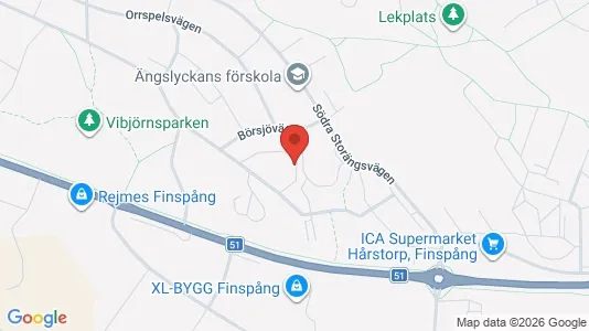 Apartments for rent i Finspång - kort over placeringen