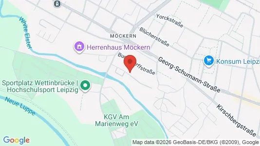 Apartments for rent i Leipzig - kort over placeringen