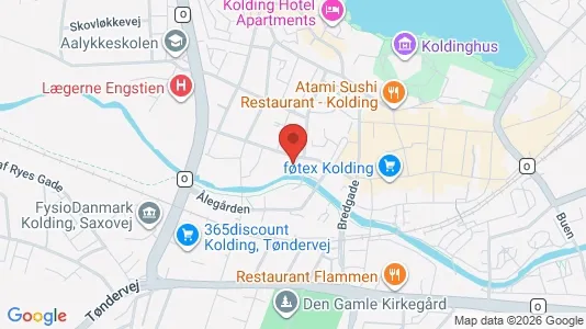 Apartments for rent i Kolding - kort over placeringen