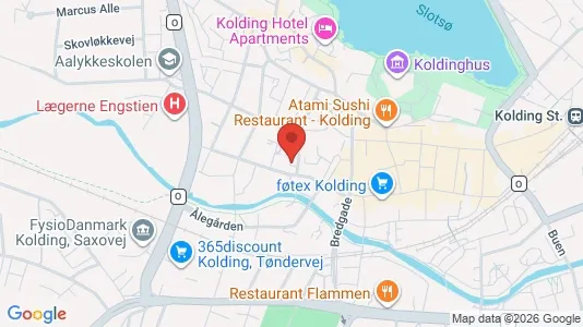 Apartments for rent i Kolding - kort over placeringen