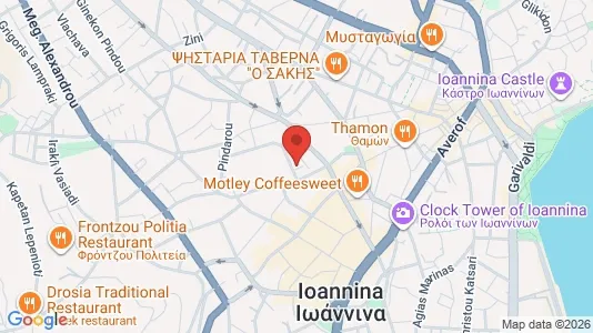Apartments for rent i Ioannina - kort over placeringen