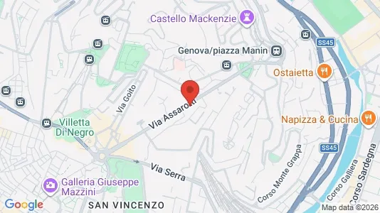 Apartments for rent i Genoa - kort over placeringen