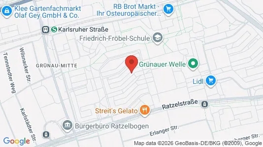 Apartments for rent i Leipzig - kort over placeringen