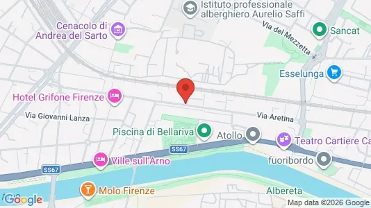 Apartments for rent i Florence - kort over placeringen