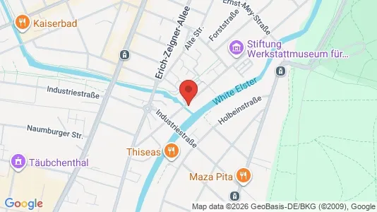 Apartments for rent i Leipzig - kort over placeringen