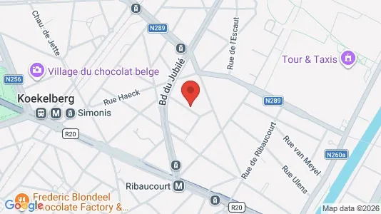 Apartments for rent i Brussels Sint-Jans-Molenbeek - kort over placeringen