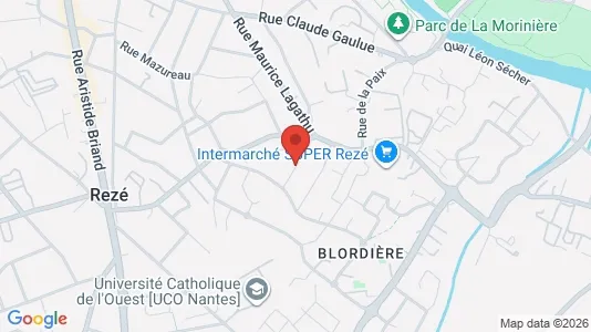 Apartments for rent i Nantes - kort over placeringen