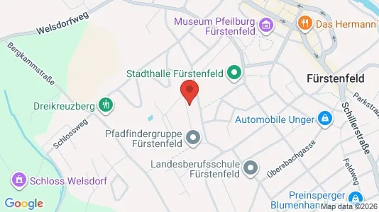 Apartments for rent i Fürstenfeld - kort over placeringen