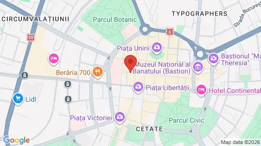 Apartments for rent i Timişoara - kort over placeringen