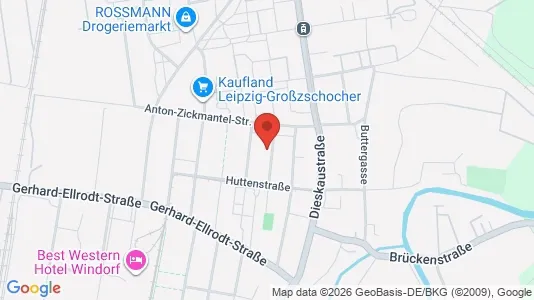Apartments for rent i Leipzig - kort over placeringen