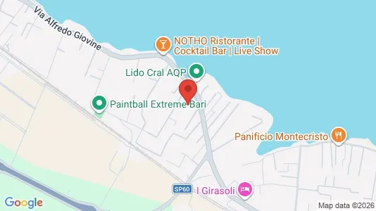 Apartments for rent i Bari - kort over placeringen