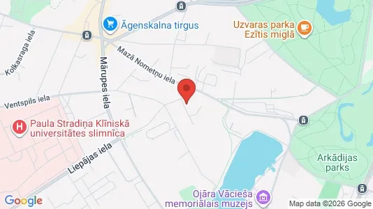 Apartments for rent i Riga Avoti - kort over placeringen