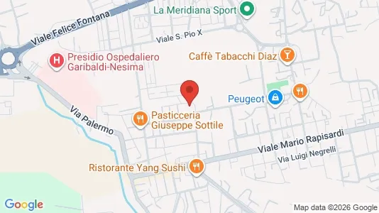 Apartments for rent i Catania - kort over placeringen