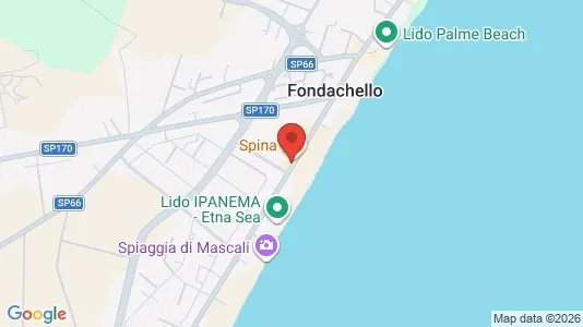 Apartments for rent i Mascali - kort over placeringen