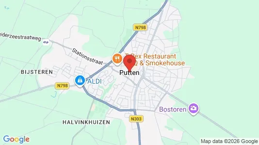 Houses for rent i Putten - kort over placeringen
