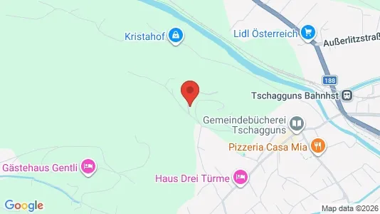 Apartments for rent i Tschagguns - kort over placeringen