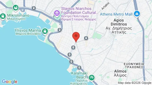 Apartments for rent i Palaio Faliro - kort over placeringen