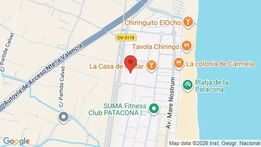 Apartments for rent i Alboraya - kort over placeringen