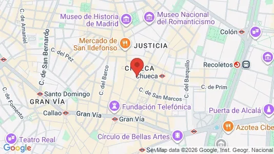 Apartments for rent i Madrid Centro - kort over placeringen
