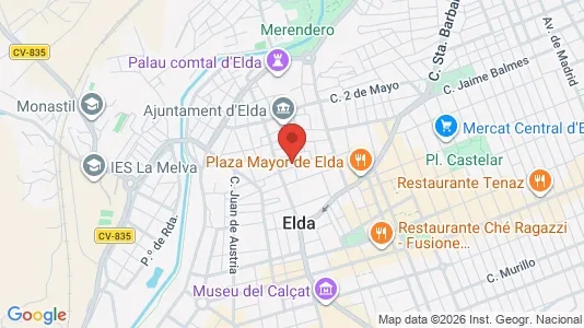 Rooms for rent i Elda - kort over placeringen