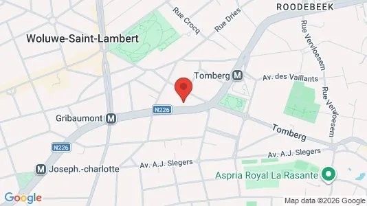 Apartments for rent i Brussels Sint-Lambrechts-Woluwe - kort over placeringen