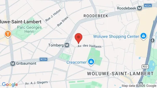 Apartments for rent i Brussels Sint-Lambrechts-Woluwe - kort over placeringen