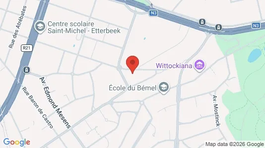 Apartments for rent i Brussels Sint-Pieters-Woluwe - kort over placeringen