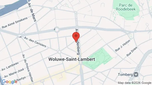 Apartments for rent i Brussels Sint-Lambrechts-Woluwe - kort over placeringen