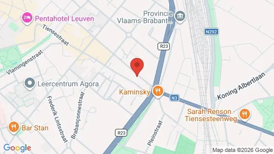 Apartments for rent i Leuven - kort over placeringen