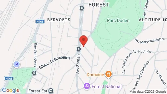 Apartments for rent i Brussels Vorst - kort over placeringen