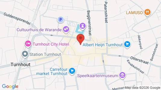 Apartments for rent i Turnhout - kort over placeringen