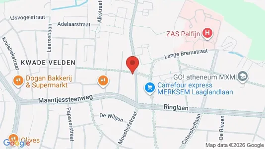 Apartments for rent i Antwerp Merksem - kort over placeringen