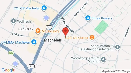 Apartments for rent i Machelen - kort over placeringen