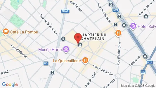 Apartments for rent i Brussels Elsene - kort over placeringen