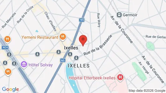 Apartments for rent i Brussels Elsene - kort over placeringen