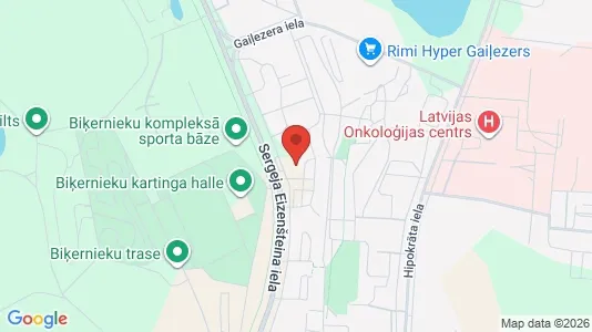 Apartments for rent i Riga Mežciems - kort over placeringen
