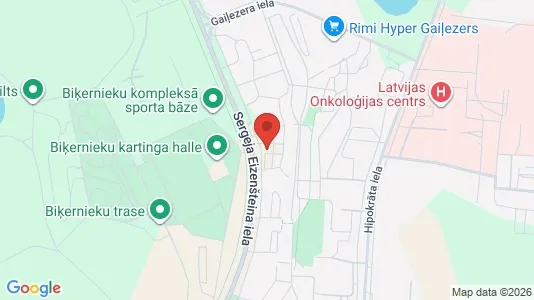 Apartments for rent i Riga Mežciems - kort over placeringen