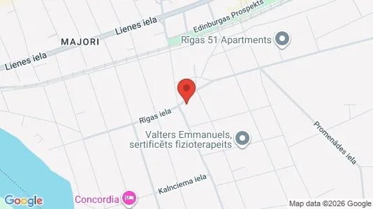 Apartments for rent i Jūrmala - kort over placeringen