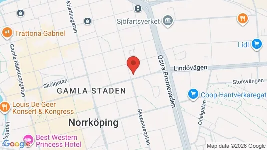 Apartments for rent i Norrköping - kort over placeringen