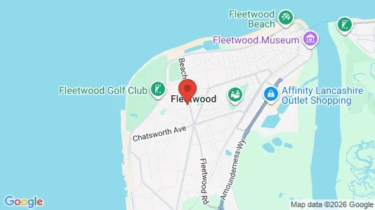 Apartments for rent i Fleetwood - Lancashire - kort over placeringen