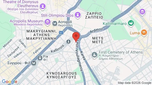 Apartments for rent i Athens Akropoli - kort over placeringen