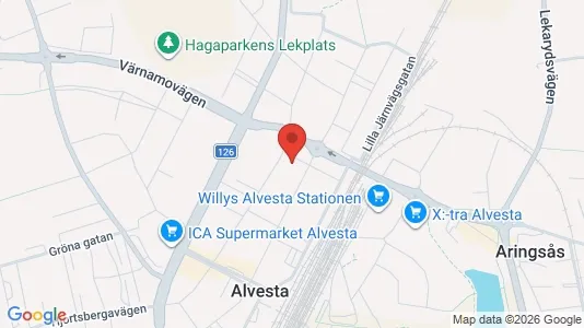 Apartments for rent i Alvesta - kort over placeringen